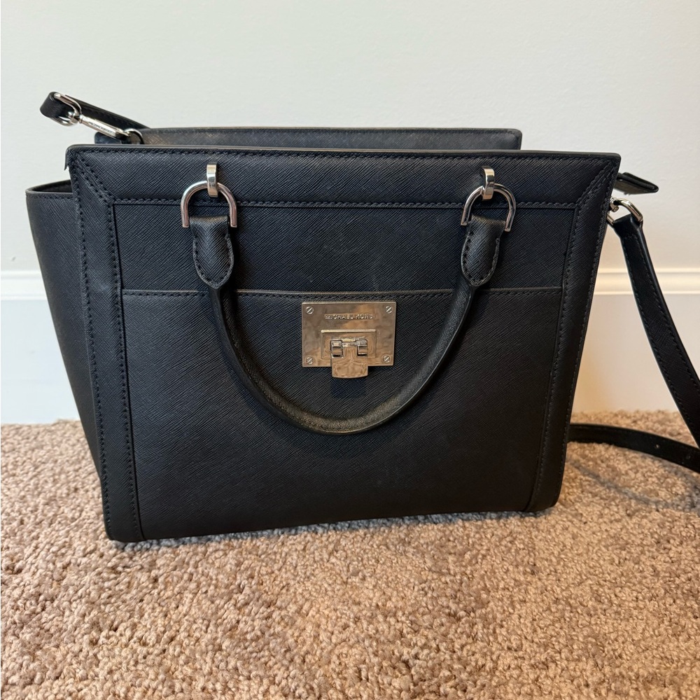 Michael Kors Black Satchel Bag